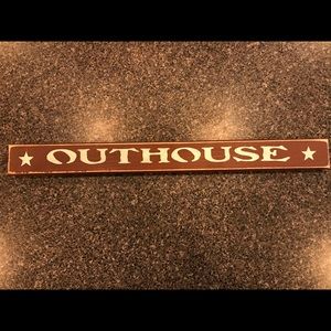 Outhouse Sign